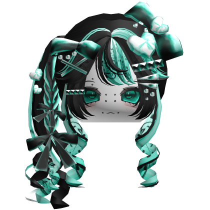 Vkei Scene Emo Moe Hair Combo Teal