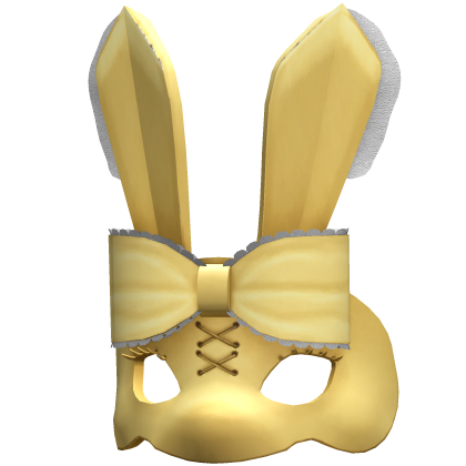 [NEW 🚨] Bunny Rabbit Masquerade Mask Yellow