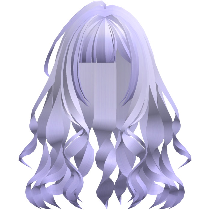 cute messy wispy long wavy hair pastel purple