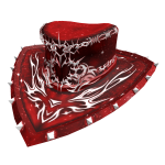 Crimson Red Vampire's Embrace Hat