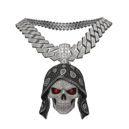 4.0 Grim chain w realistic animated diamonds