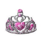 ♡ Silver & Pink Princess Tiara