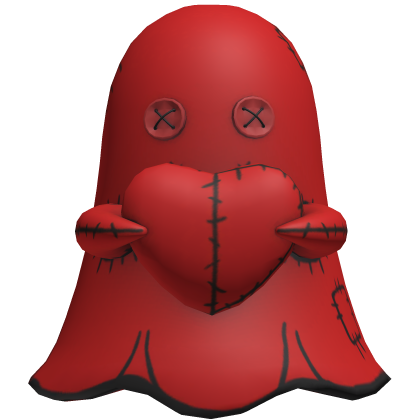 red halloween ghost
