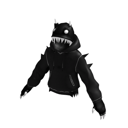 Black/White Spiked Hoodie thumbnail