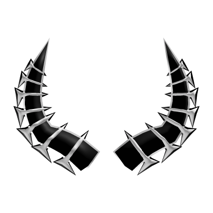 Black and White Horns Roblox item