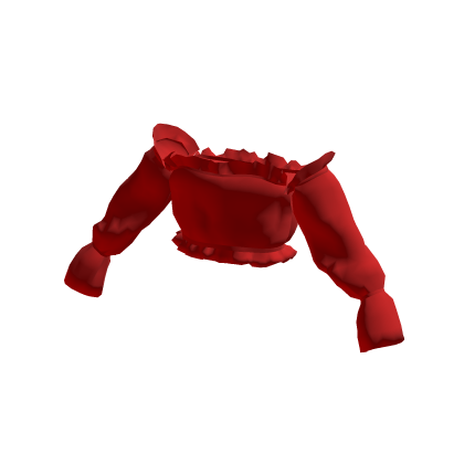 Ruffled Red Top with Sleeves thumbnail