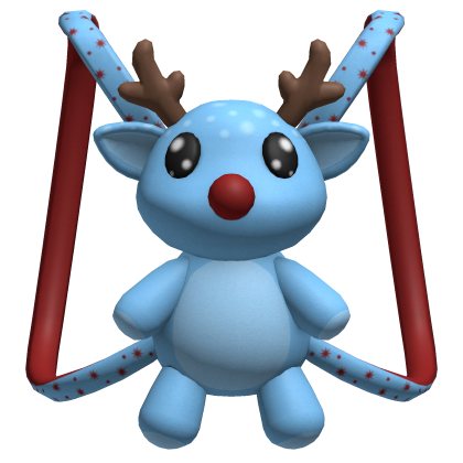 christmas blue reindeer backpack 3.0