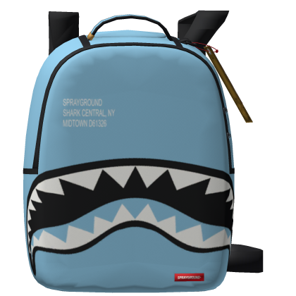 Shark Central Blue DLXV Sprayground Backpack 1.0