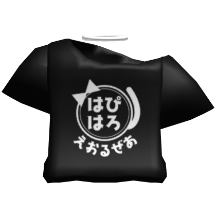Black Jirai Kei Shirt Paradise Kanji Jfashion