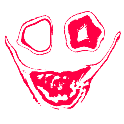 Scary red face Roblox decal