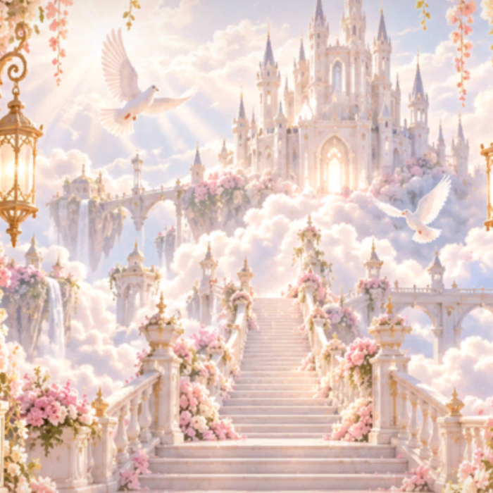 Sky Heaven Background Holy Pink Cloud God Aura