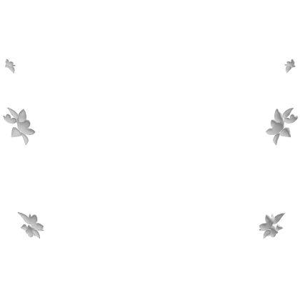 ADDON - Sakura Antlers Flowers Flat White  Roblox item