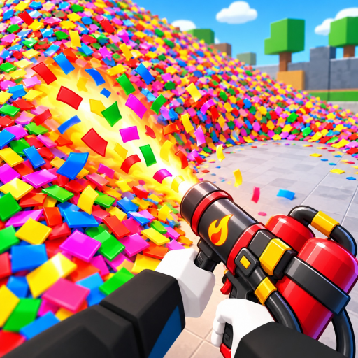 🎉Clean all the confetti! Roblox game