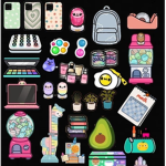 Toca Boca squad. KK Maya Emily Dora pinkie