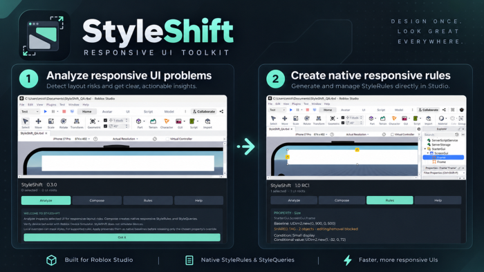 StyleShift - StyleQuery UI Toolkit preview 1