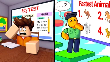 Escape The IQ Test! ✏️ (W2) Roblox place thumbnail