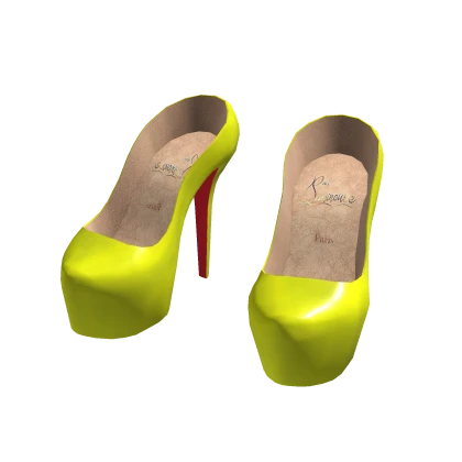 Neon designer heels top
