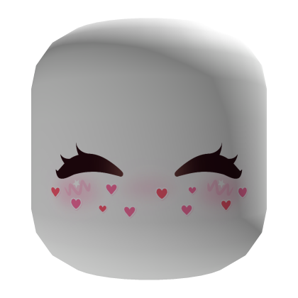 🎀 Adorable Heart Blush Face Roblox item