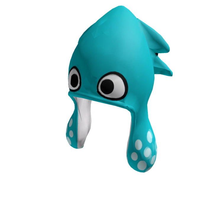 Teal Squid Hat