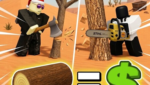 [🌄NEW BIOME!]Realistic Tree Cutting V6.5