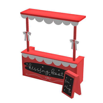 ♡ kissing booth stand for valentines (red)