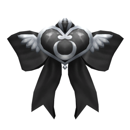 Giant Black Princess Heart Bow  Roblox item