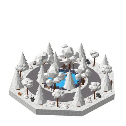 Low Poly Winter Lobby Map
