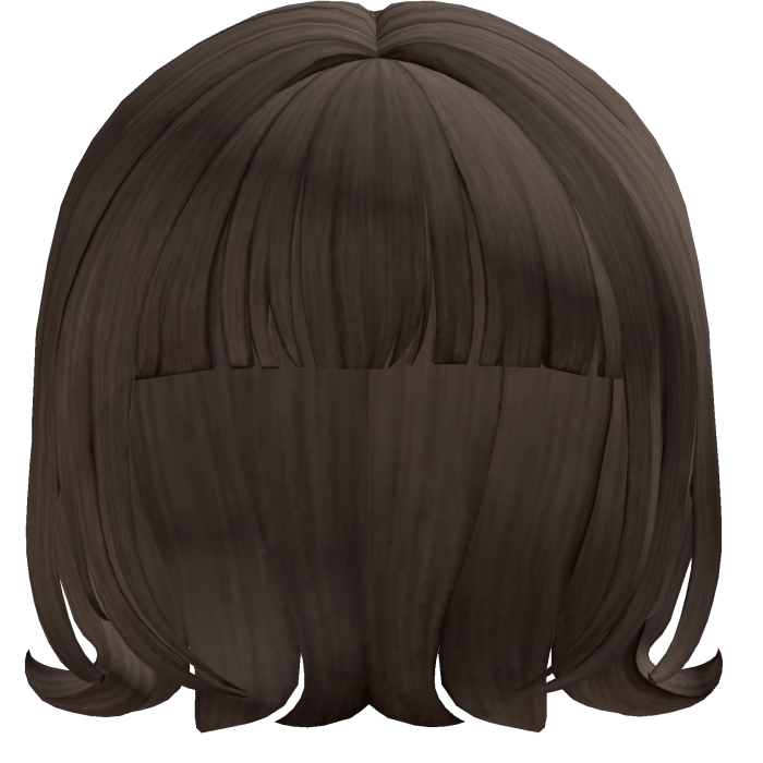Flipped-out short hair : Brown
