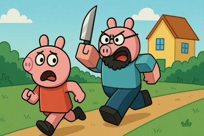 Survive Daddy Pig The Killer!