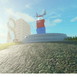 Blocky avatar Statue