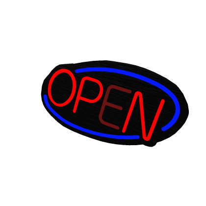 Open Sign Decoration