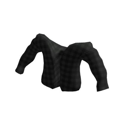 Black Off Shoulder Flannel Jacket