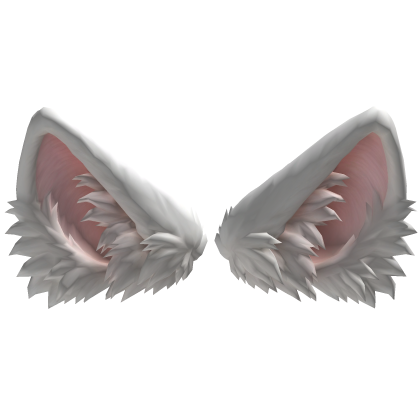 Cute White Cat Ears