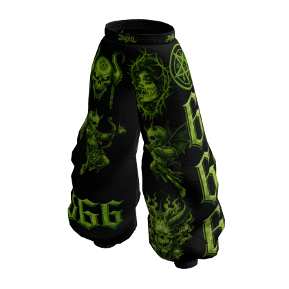 Pants 666 Clan Black&Green thumbnail