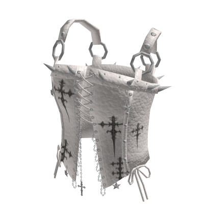 Corset Top with Ring Straps (White)