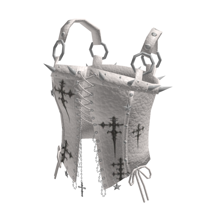 Corset Top with Ring Straps (White)