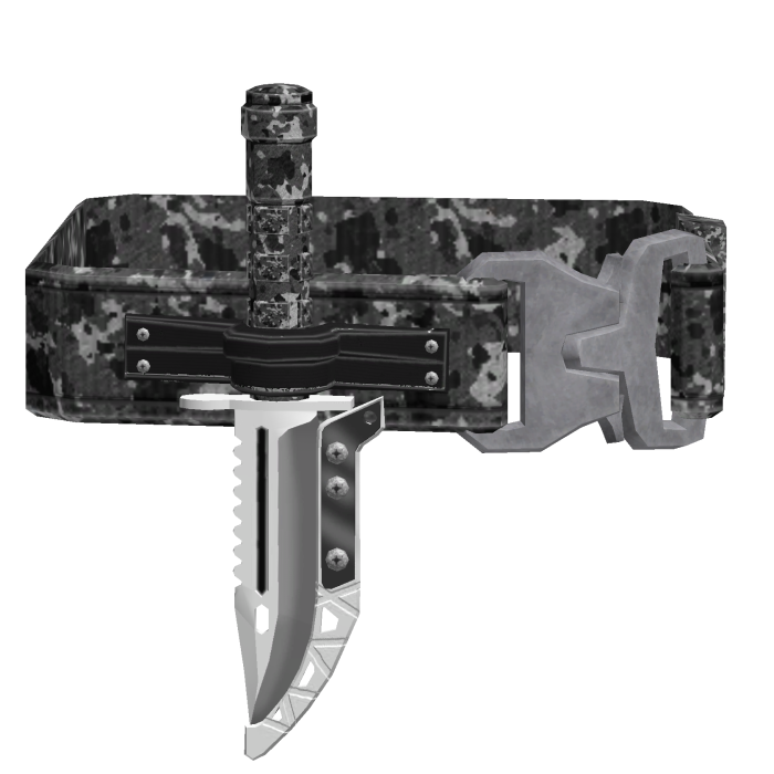 Strapped Tactical Shoulder Knife