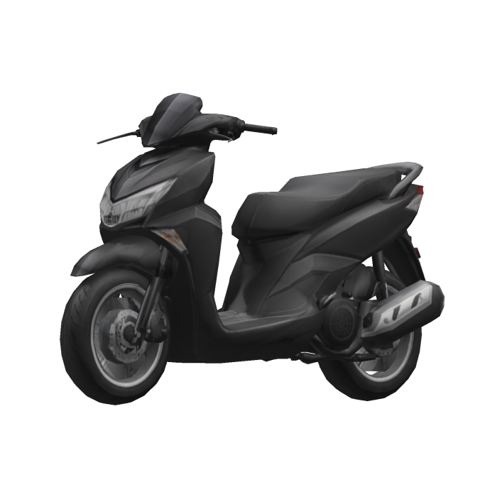Black Scooter Motorcycle