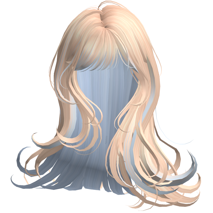 Silky Long Angelic Swirly Hair (Blonde&Blue)