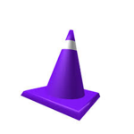 purple cones