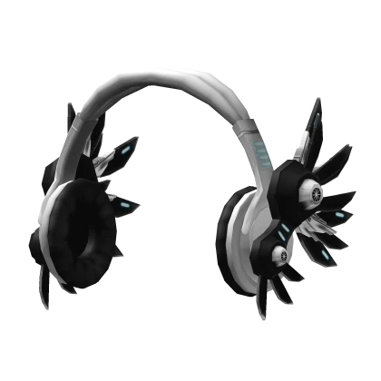 White Cyber Mecha Headphones | Roblox Item - Rolimon's