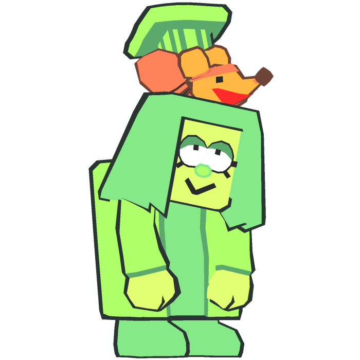 Green Orange Shoulder Pal - DELTARUNE