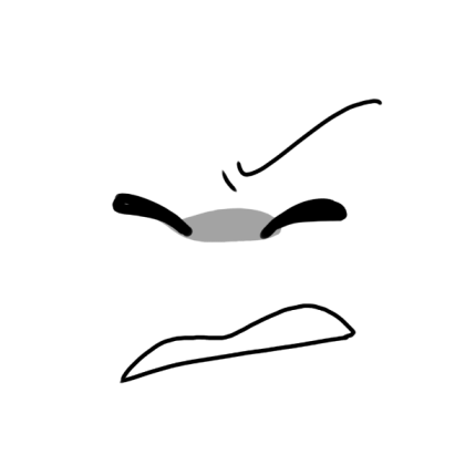 closed scared eyes face Roblox decal