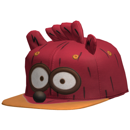 Sideswept Red Rigby Cap Roblox item