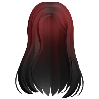 Y2K Straight Hair Red to Black thumbnail