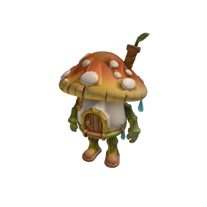 Weathered Bamboo Mushroom House