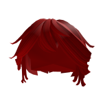 Messy Anime Hair in Red