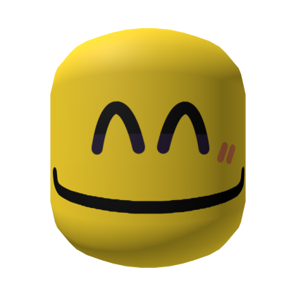 Happy :] Smiling Blush Face [Noob Yellow] Roblox item