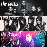 Emos, Scene, & Goth. by Scar