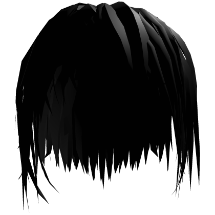 Black Shaggy Emo Vkei Moe Hair Roblox item